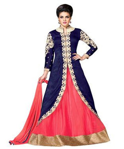 Ethnic Raw Silk Lehenga Suit